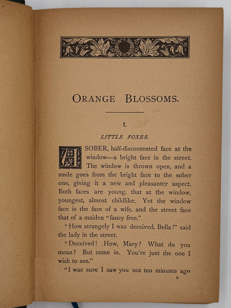 Orange Blossoms: Fresh and Faded by T.S. Arthur