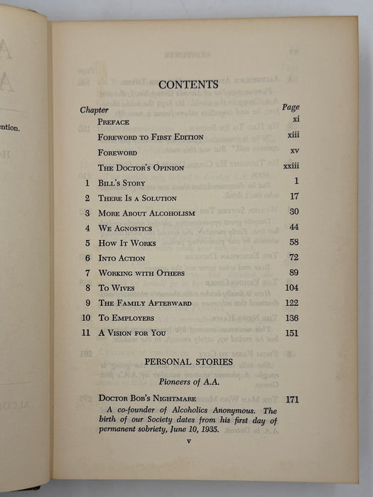 Alcoholics Anonymous Second Edition 2nd Printing - RDJ