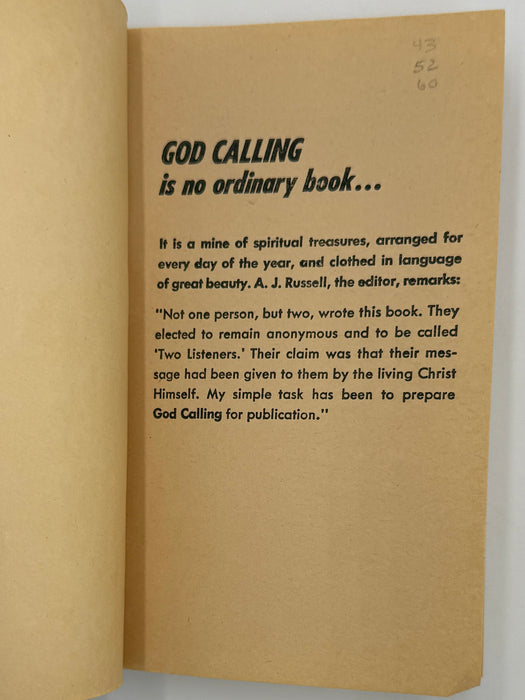 God Calling edited by A.J. Russell