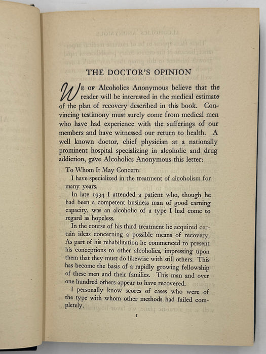 Alcoholics Anonymous First Edition 8th Printing from February 1945 - RDJ