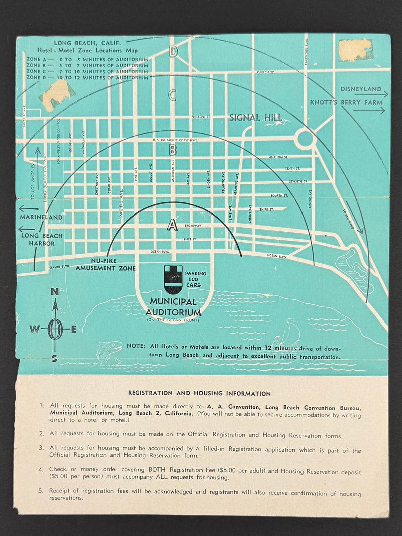 1960 Alcoholics Anonymous 25th Anniversary International Convention Collection — Long Beach, California