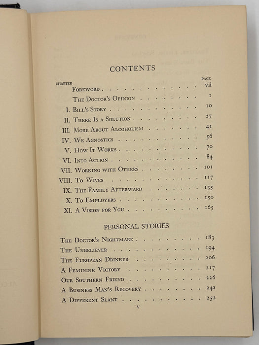 Alcoholics Anonymous First Edition 16th Printing from 1954 with ODJ