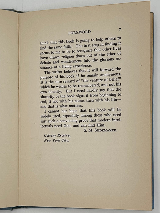 The Venture of Belief by Philip Marshall Brown - 1st Edition West Coast Collection