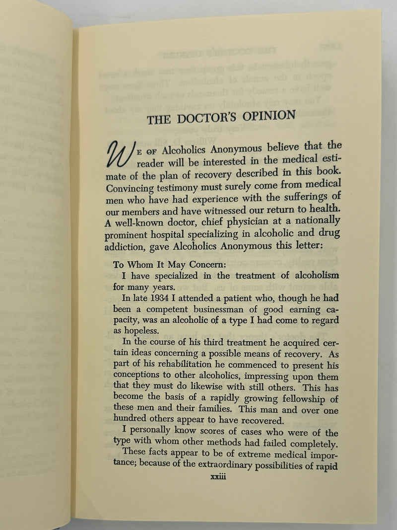 Alcoholics Anonymous Second Edition 13th Printing from 1972 - ODJ