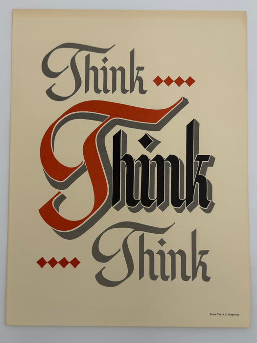 Set of Two Original AA Slogan Posters