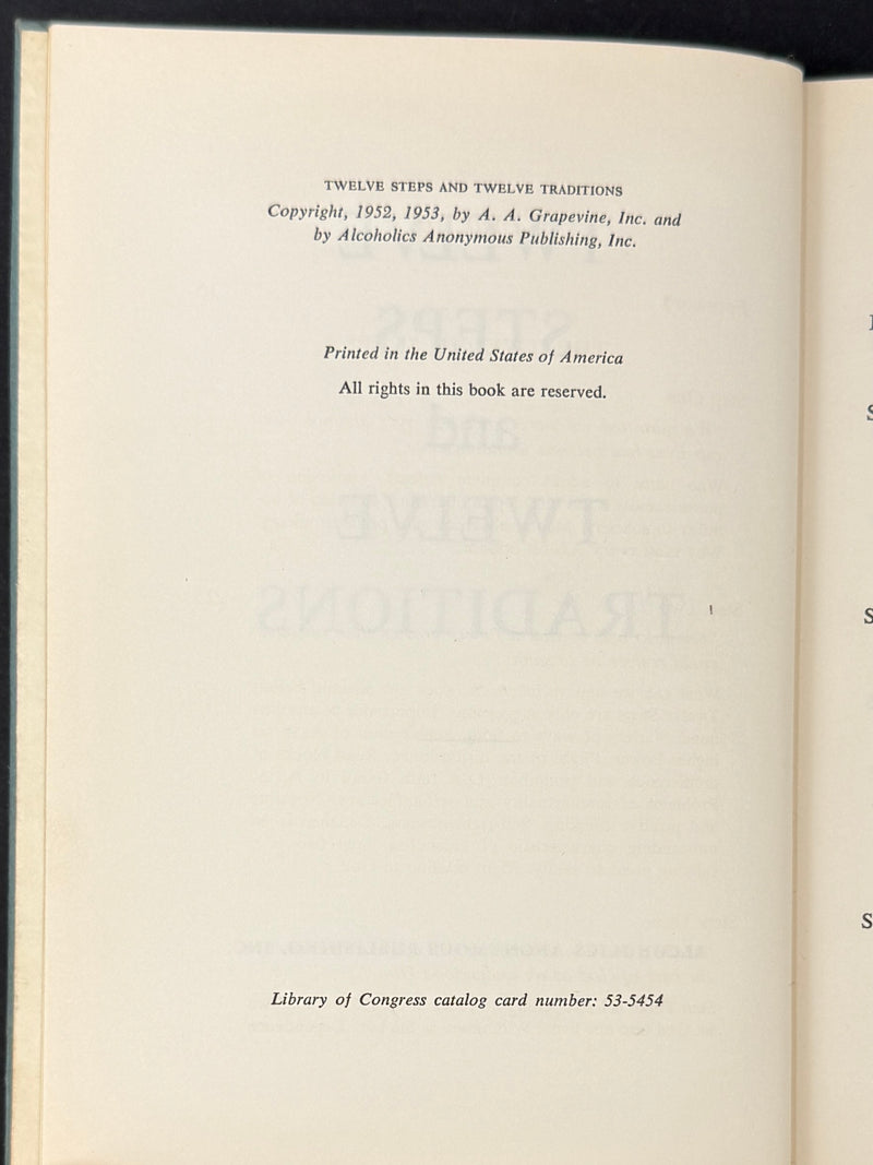 Twelve Steps and Twelve Traditions | Third Printing — December 1958 — RDJ