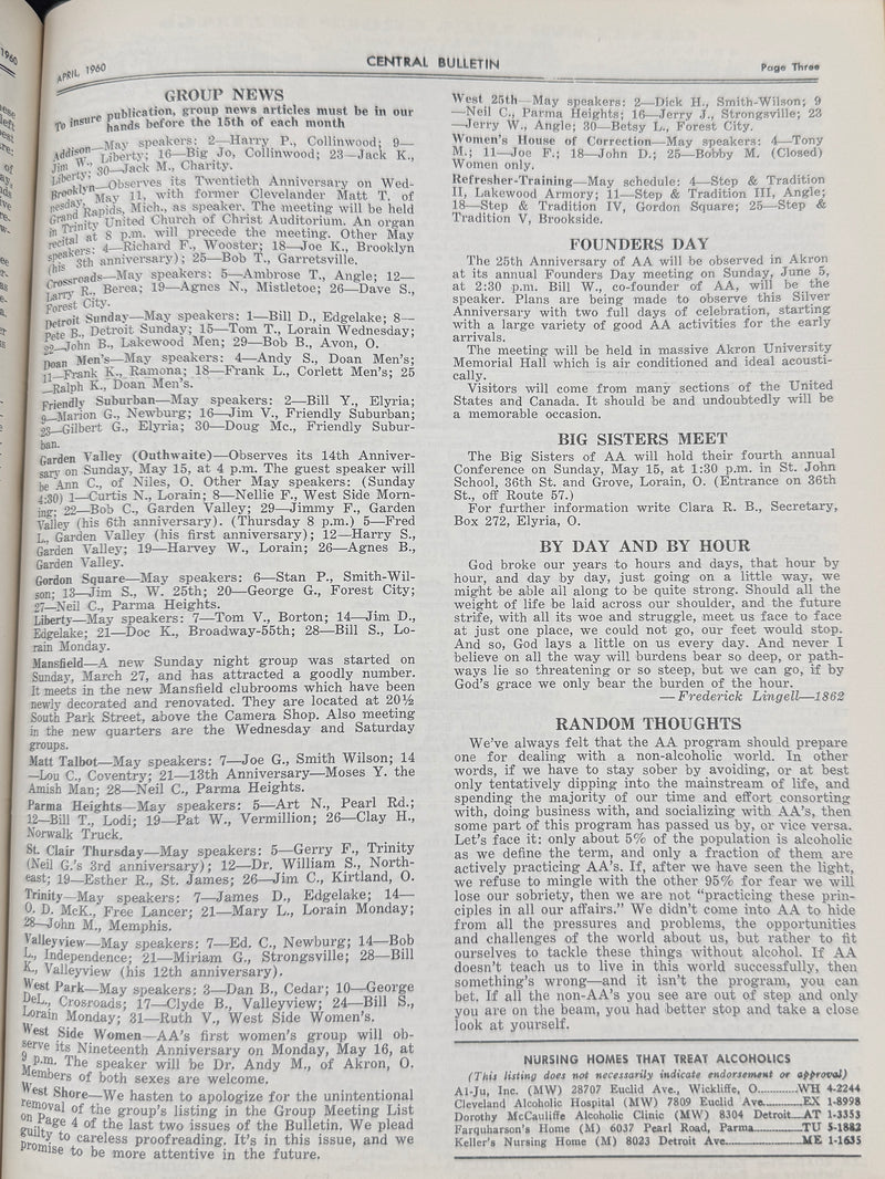 The Cleveland Central Bulletin Collection — Original Bound Volumes, 1942–1962