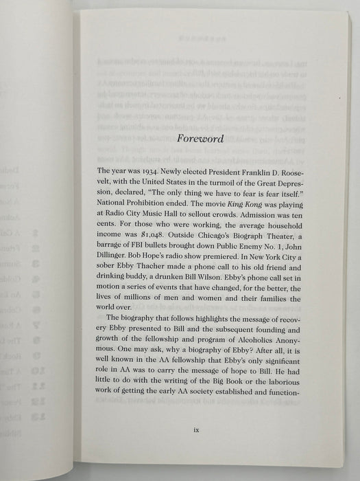 Signed - Ebby: The Man Who Sponsored Bill W. by Mel B.