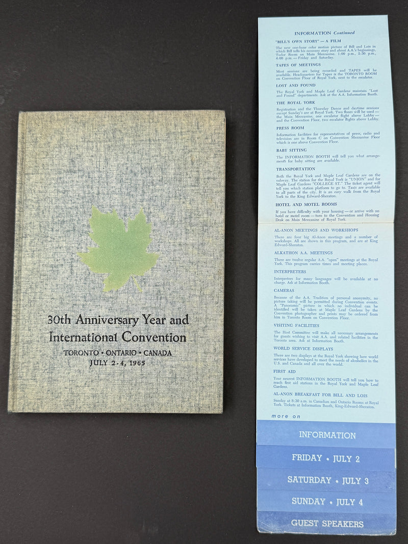 1965 Alcoholics Anonymous 30th Anniversary International Convention Collection