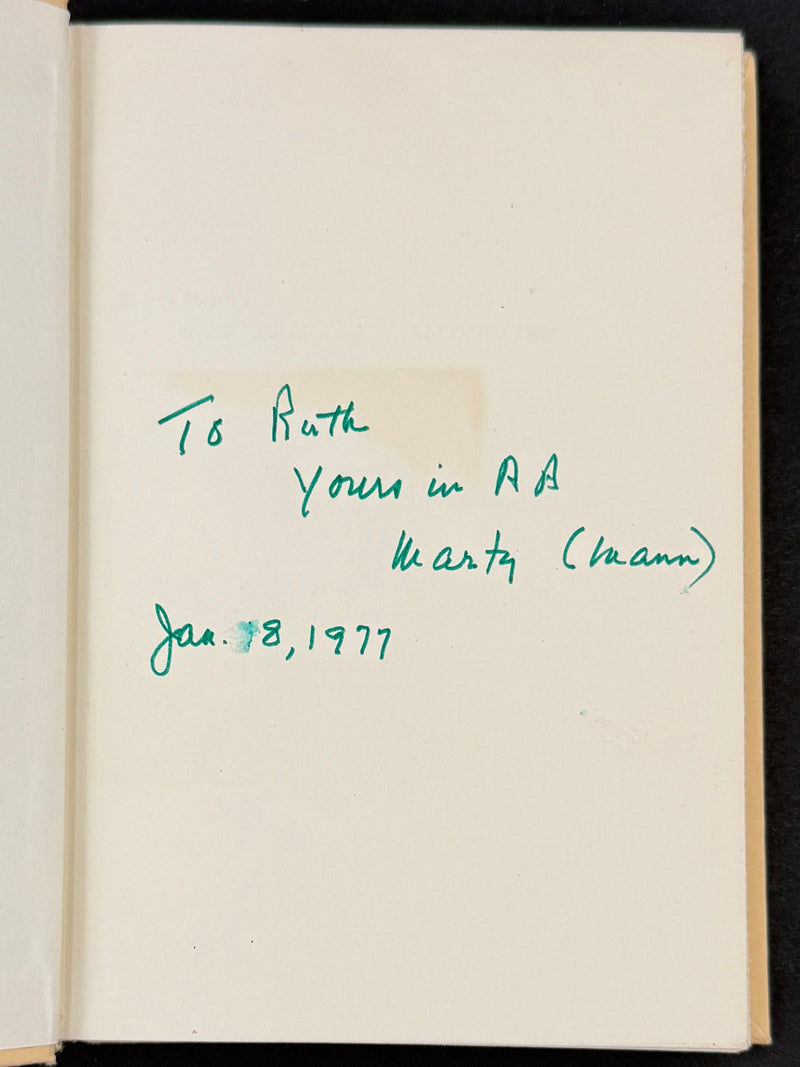 Marty Mann’s New Primer on Alcoholism — Signed by Marty Mann