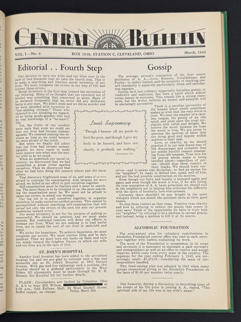 The Cleveland Central Bulletin Collection — Original Bound Volumes, 1942–1962