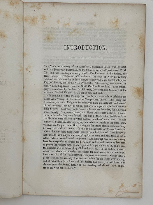 Report of the Executive Committee of the American Temperance Union - 1845