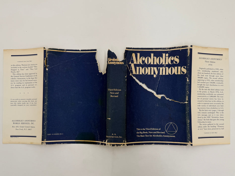1976 Alcoholics Anonymous Big Book – Third Edition, First Printing – (ODJ)