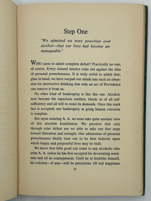 Alcoholics Anonymous Twelve Steps and Twelve Traditions - First Printing from 1953 - ODJ