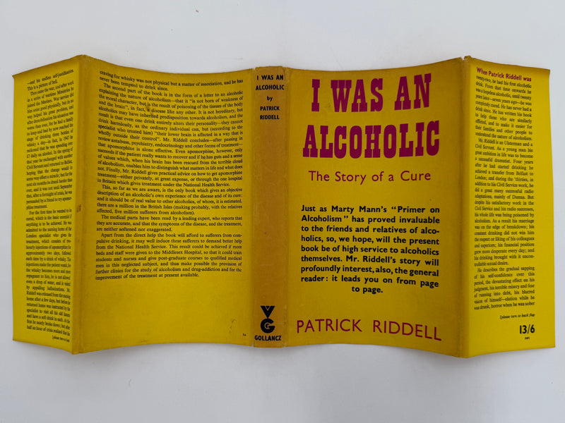 I Was an Alcoholic: The Story of a Cure by Patrick Ridell - SIGNED