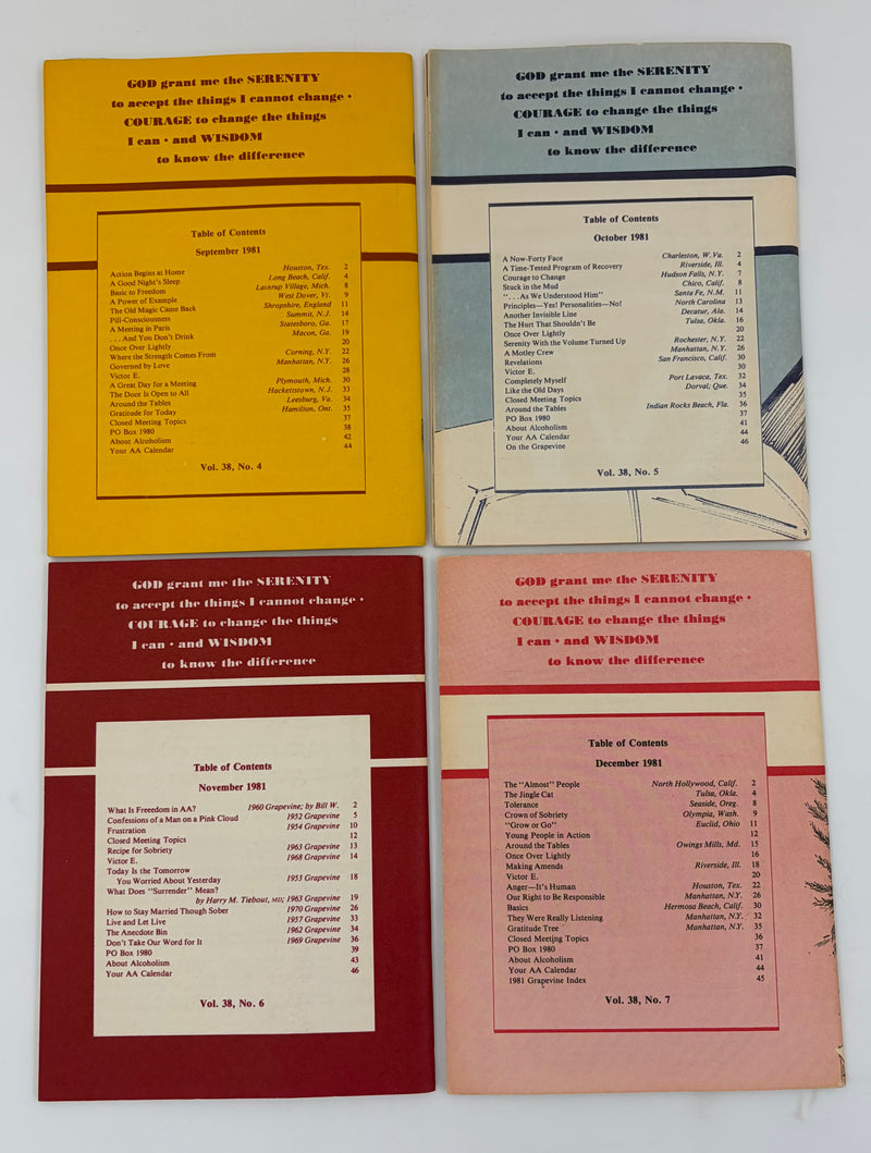 AA Grapevine Complete Set 1981