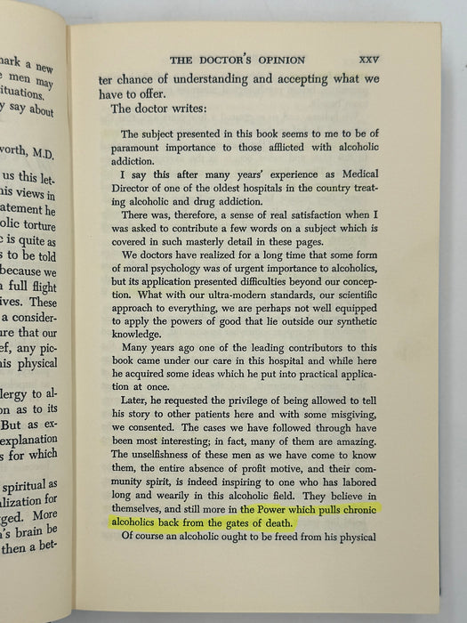 Alcoholics Anonymous Second Edition 15th Printing from 1973 - ODJ