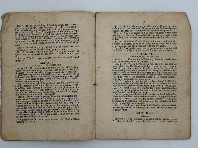 Set of Three Early Sons of Temperance Publications (ca. 1850–1855)