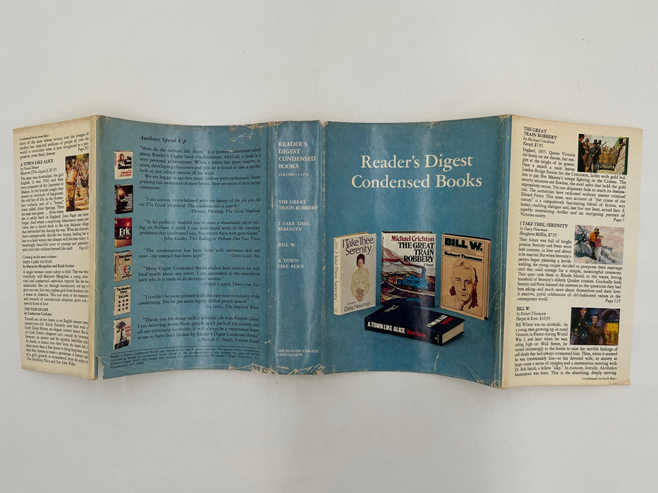 Reader's Digest Condensed Books: BILL W. by Robert Thomsen - 1976