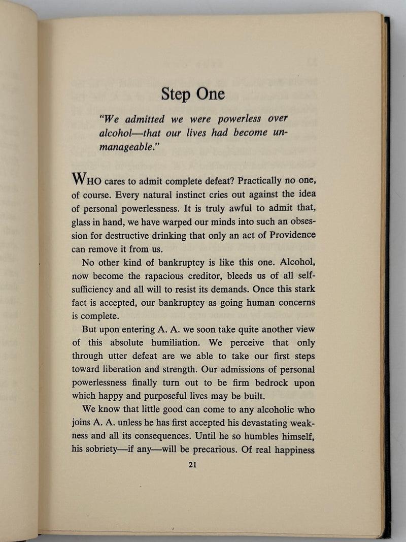 Twelve Steps and Twelve Traditions — First Edition, Second Printing (1960) Harper & Brothers Issue — Original Dust Jacket