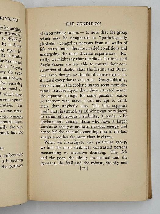 The Common Sense of Drinking by Richard R. Peabody - 1933 - RDJ