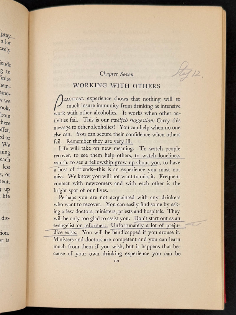 Alcoholics Anonymous Big Book — First Edition, First Printing — April 1939