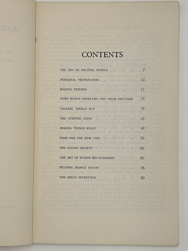 How to Help People by Samuel Shoemaker