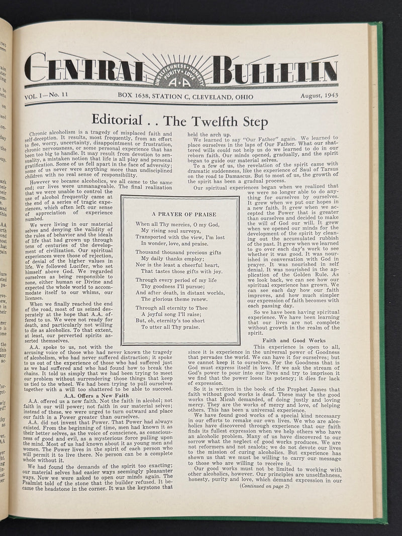 The Cleveland Central Bulletin Collection — Original Bound Volumes, 1942–1962