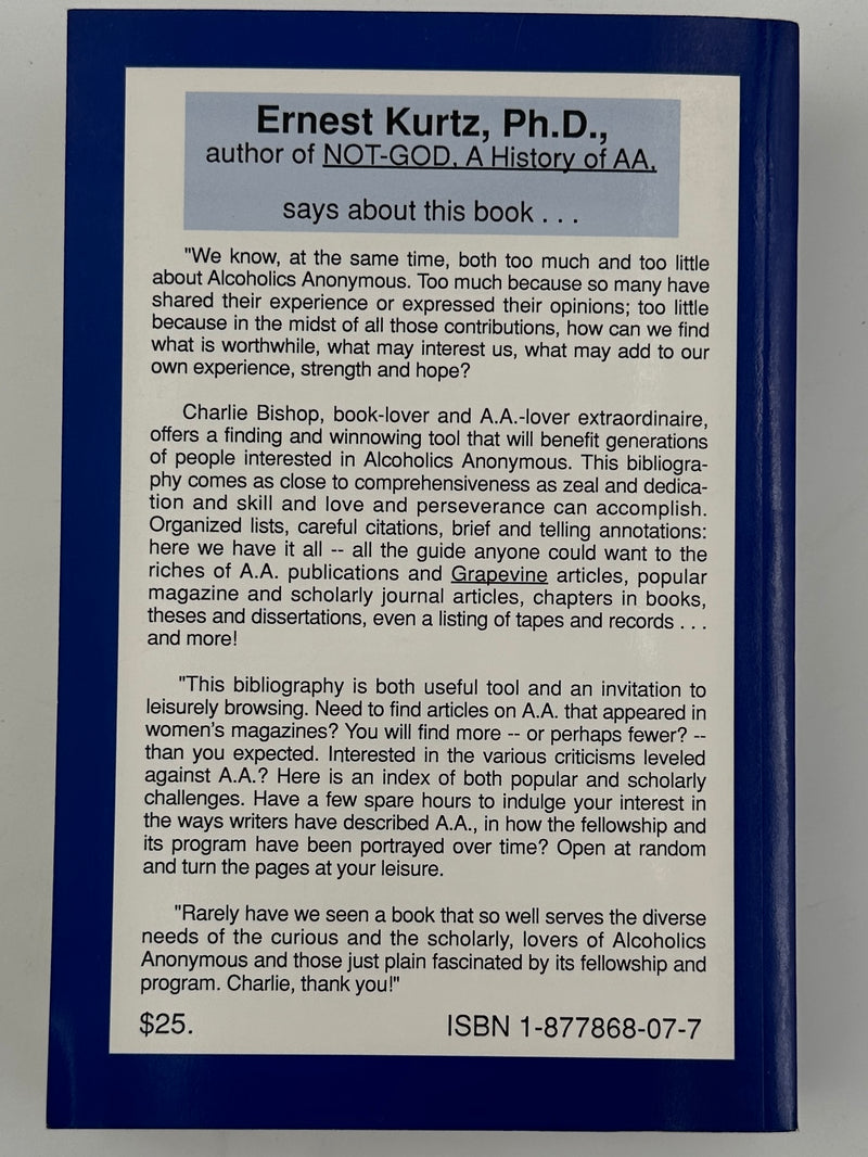 To Be Continued... The Alcoholics Anonymous World Bibliography 1935-1994