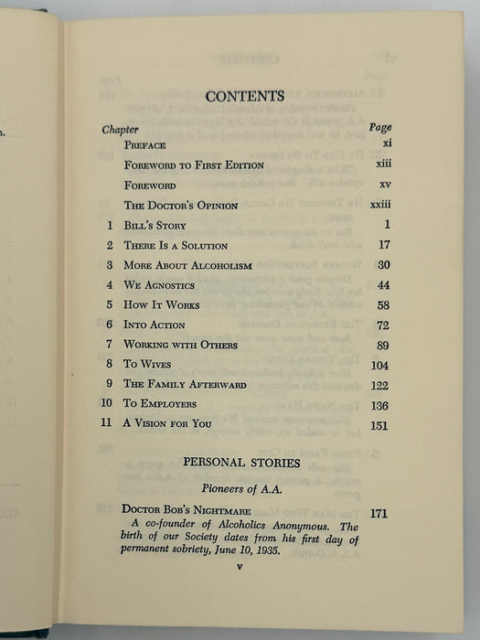 Alcoholics Anonymous Second Edition 8th Printing from 1966 - ODJ