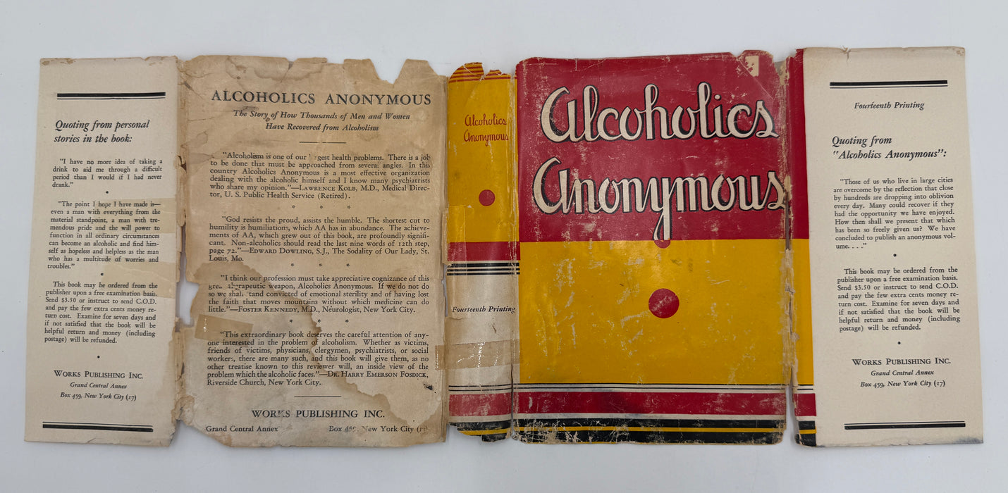 Alcoholics Anonymous First Edition 14th Printing from 1951 - ODJ