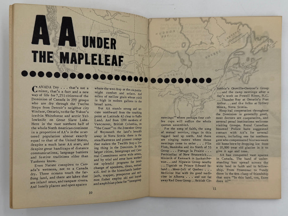 AA Grapevine from May 1951 - Canada Recovery Collectibles