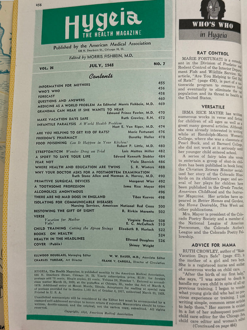Hygeia: The Health Magazine from July 1948 - Alcoholics Anonymous