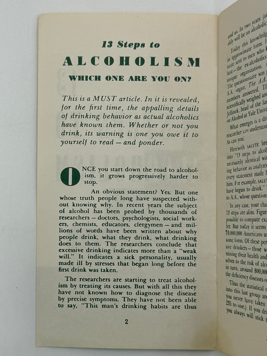 13 Steps To Alcoholism - Which Step Are You On? - NCA Pamphlet