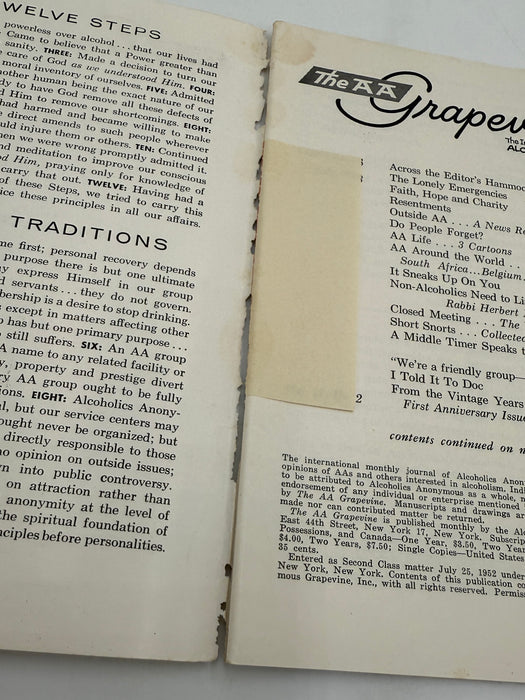 AA Grapevine from July 1958