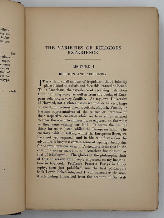 Varieties of Religious Experience by William James - 7th Printing 1903