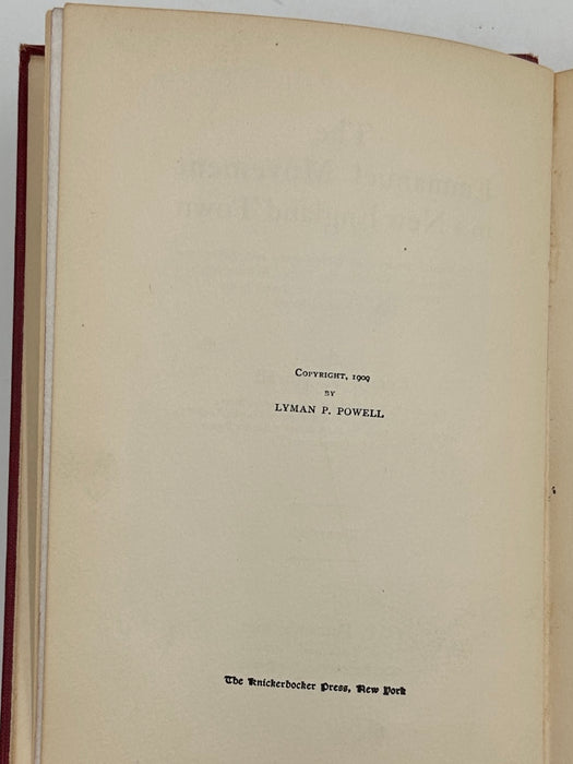 The Emmanuel Movement in a New England Town by Lyman P. Powell