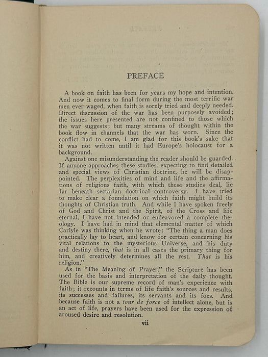 The Meaning of Faith by Harry Emerson Fosdick
