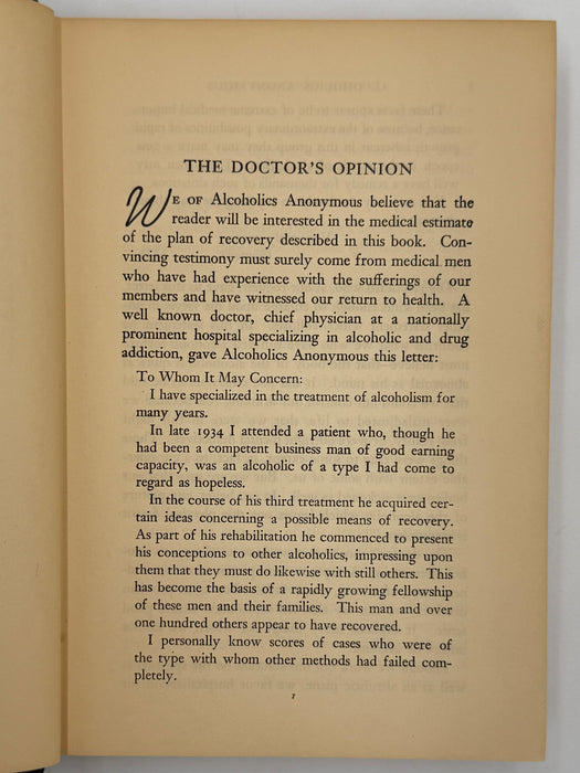 Alcoholics Anonymous First Edition 15th Printing from 1954 - ODJ