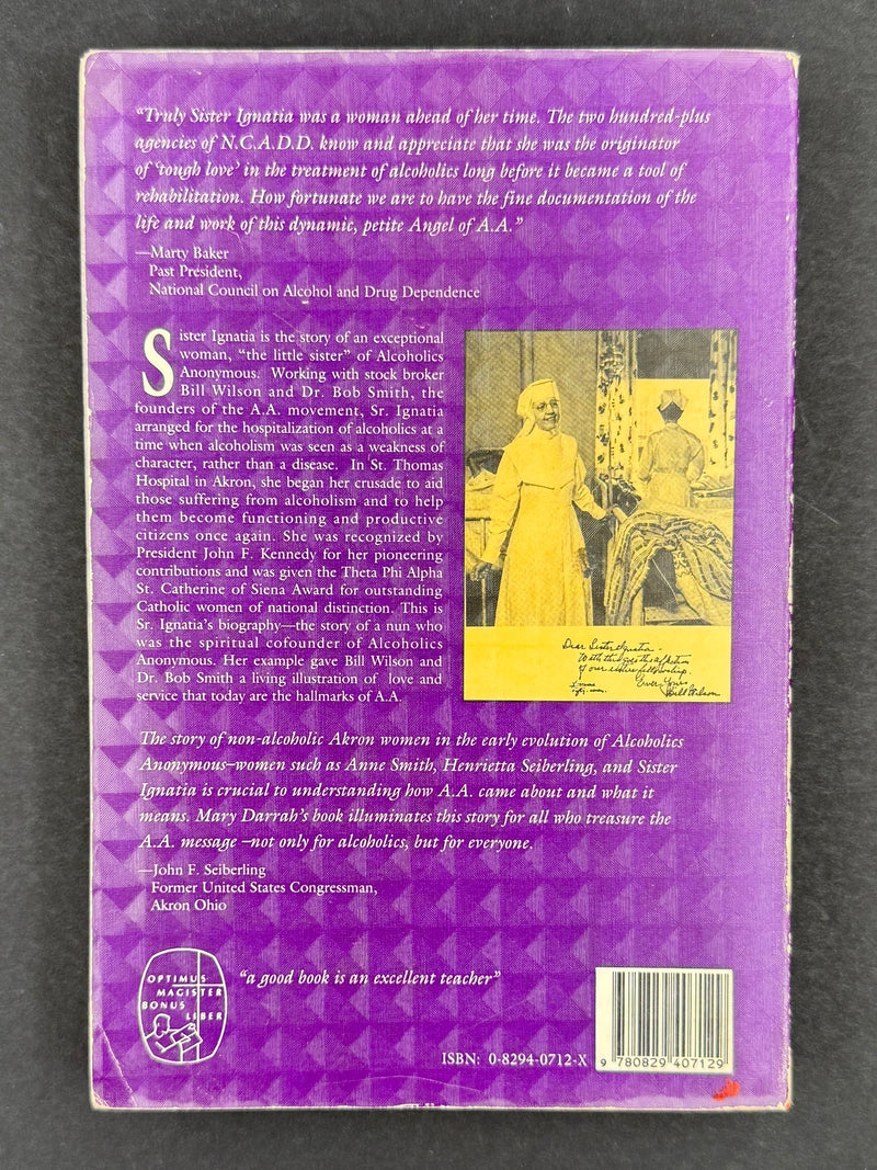 Sister Ignatia: Angel of Alcoholics Anonymous — Mary C. Darrah (1992) — Paperback