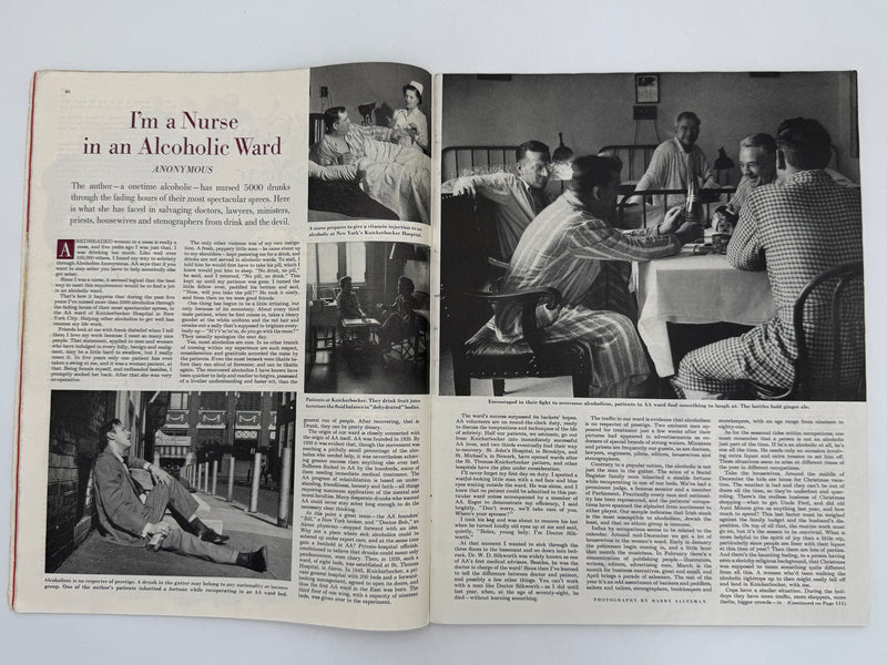 Saturday Evening Post - I’m a Nurse in an Alcoholic Ward - October 1952