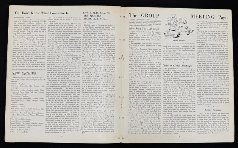 The A.A. Grapevine — December 1947 | Volume IV, No. 7 — Bill W. on the First Tradition