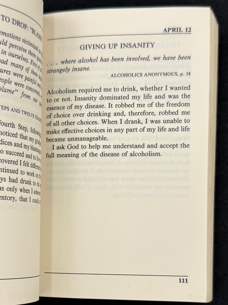 Daily Reflections - First Printing from 1990