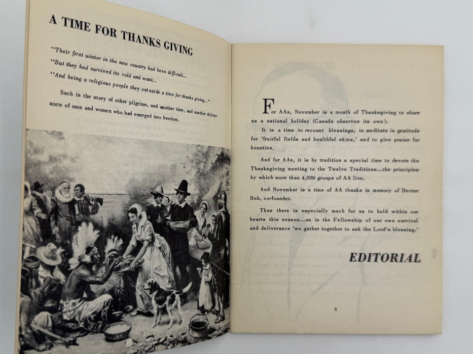 AA Grapevine from November 1952 - Tradition Seven