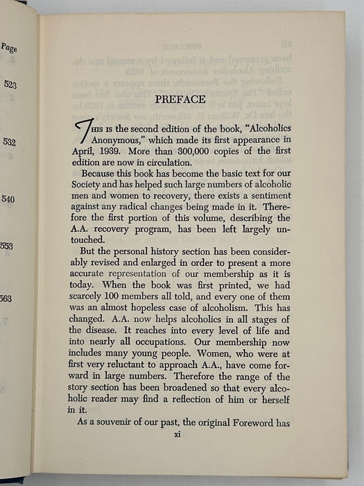 Alcoholics Anonymous 2nd Edition 7th Printing from 1965 - ODJ Recovery Collectibles