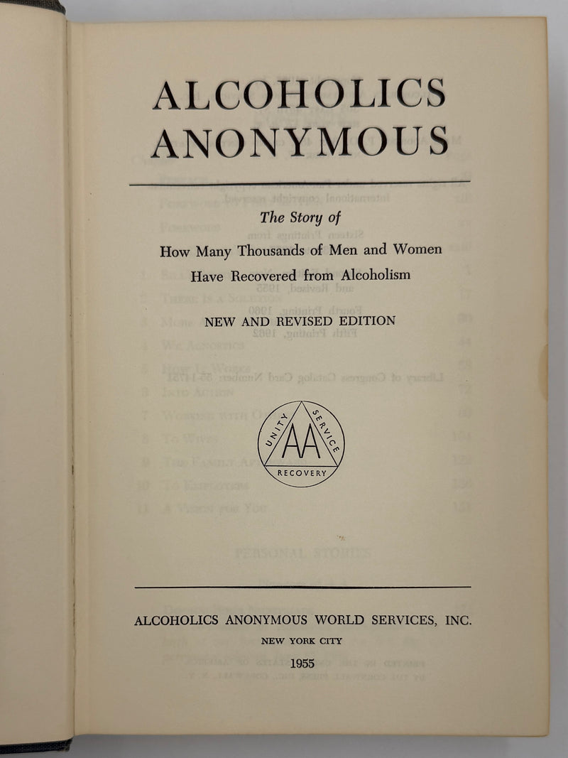 Alcoholics Anonymous Second Edition 5th Printing from 1962 - RDJ