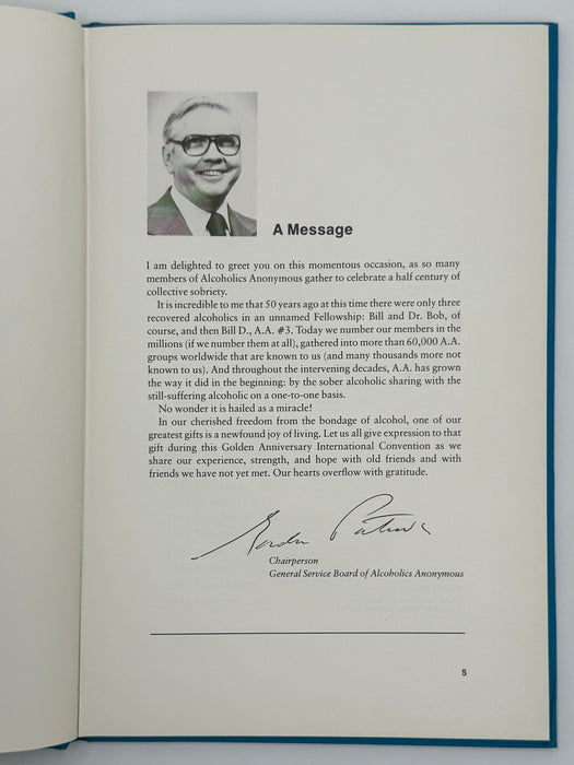 50 Years with Gratitude from the 1985 International Convention - Signed