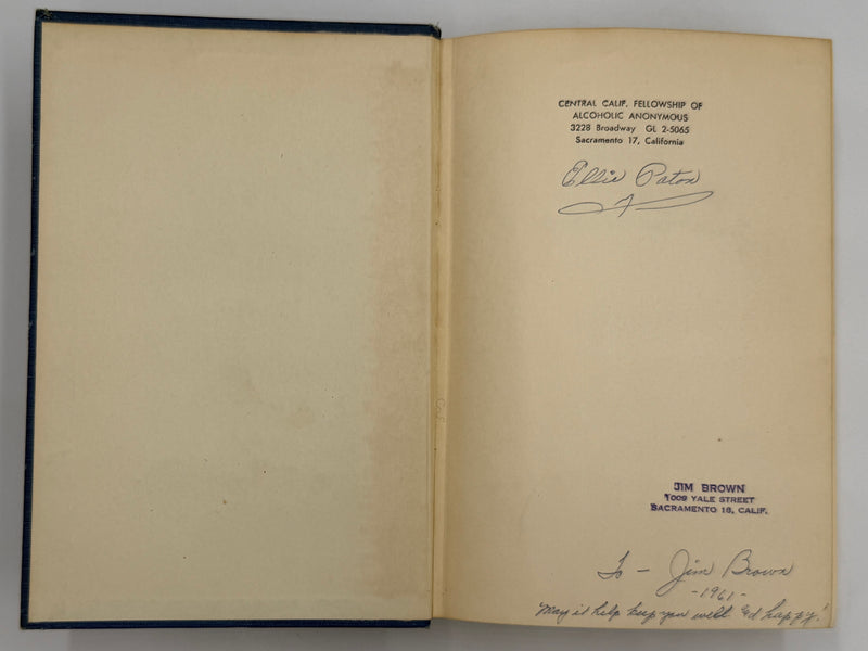 Alcoholics Anonymous Second Edition — Third Printing (1959) with RDJ