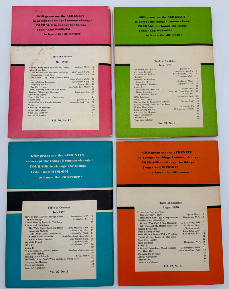 AA Grapevine Complete Set 1970