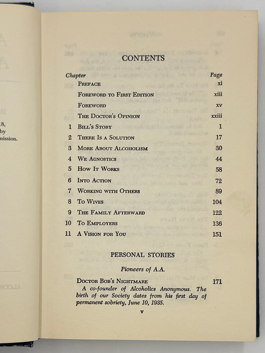 1976 Alcoholics Anonymous Big Book – Third Edition, First Printing – (ODJ)